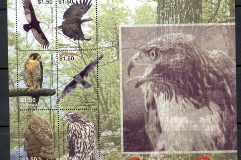 Grenada-2005-Birds-of-Prey-MS-MUH