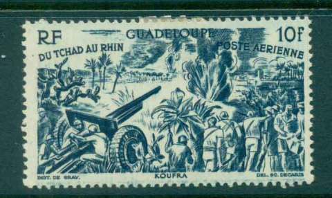 Guadeloupe-1946-10f-Chad-to-Rhine-MLH-lot49443