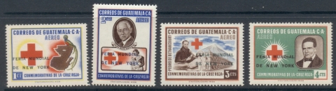 Guatemala-1964-red-Cross-Opt-Feria-Mundial-MUH