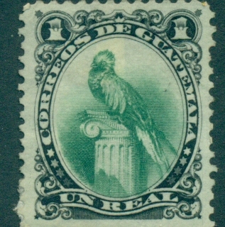 Guatemala-1879-1r-Quetzal-MNG-lot35845