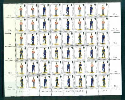 Guernsey-1974-Uniforma-Sheet-folded-MUH-lot57346