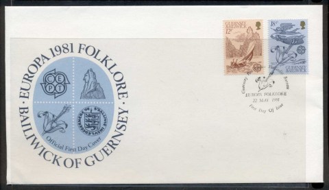 Guernsey-1981-Europa-Folklore-FDC