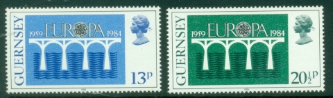 Guernsey-1984-EUROPA-Stamps-Bridges-The-25th-Anniversary-of-CEPT-MUH