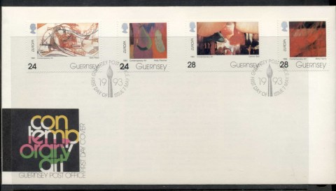 Guernsey-1993-Europa-Modern-Art-FDC