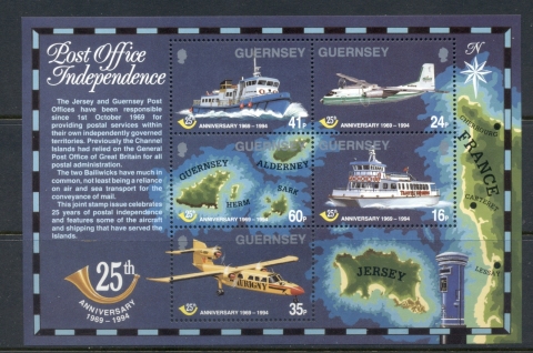 Guernsey-1994-Guernsey-Post-Office-50th-Anniversary-MS-MUH