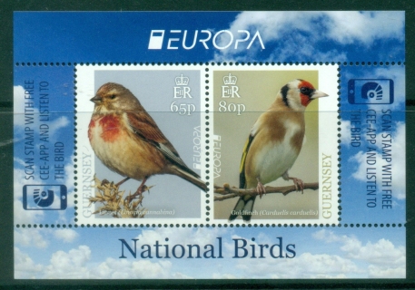 Guernsey-2019-Europa-Birds-MS-2v-MUH Guernsey-2019-Europa-Birds-MS-2v-MUH