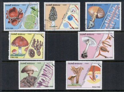 Guinea-Bissau-1988-Funghi-Mushrooms-CTO