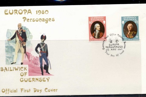 Guernsey-1980-Europa-Celebrities-FDC