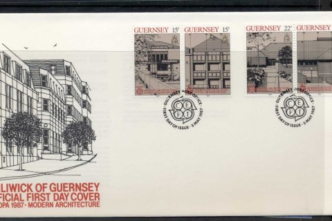 Guernsey-1987-Europa-Architecture-FDC