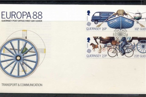 Guernsey-1988-Europa-Transport-Communication-FDC