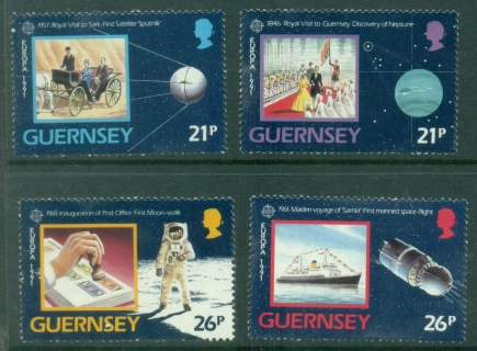 Guernsey-1991-EUROPA-Stamps-European-Aerospace-MUH