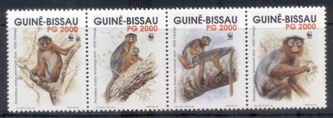 Guinea-Bissau-1992 WWF Western Red Colobus Monkey