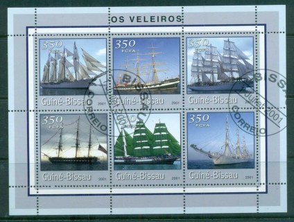 Guinea-Bissau-2001-Sailing-Ships-MS-CTO