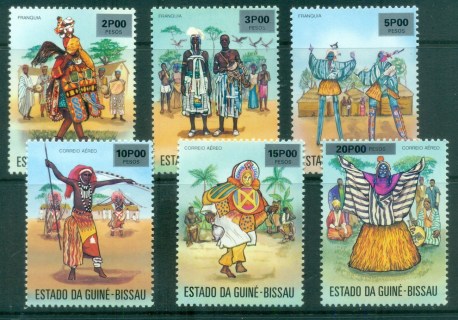 Guinea-Bissau-1976-Dancers-MUH