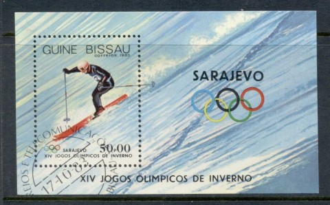 Guinea-Bissau-1983-Winter-Olympics-Sarajevo-MS-CTO