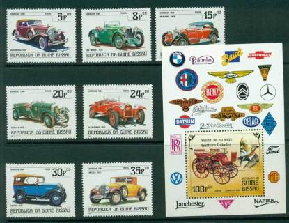 Guinea-Bissau-1984-Vintage-Cars-MS-MUH-Lot16853