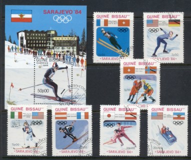 Guinea-Bissau-1984-Winter-Olympics-Sarajevo-MS-CTO