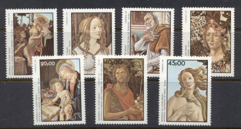 Guinea-Bissau-1985-Boticelli-Paintings-MUH