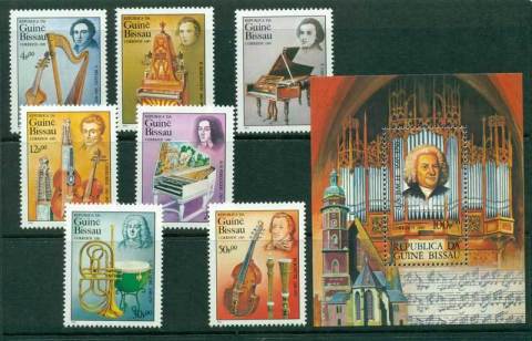 Guinea-Bissau-1985-Composers-Musicians-MS-MUH-Lot16840