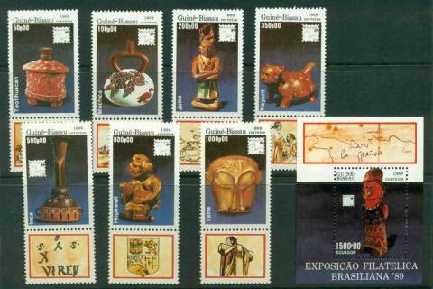 Guinea-Bissau-1989-Brasilian-Stamp-Expo-MS-MUH-Lot16818