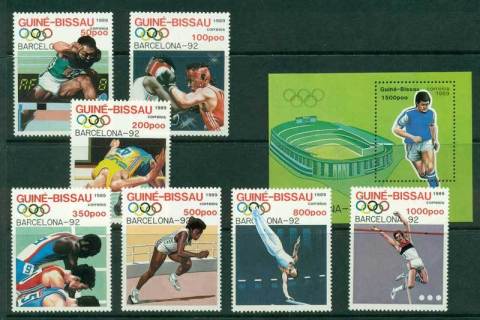 Guinea-Bissau-1989-Olympics-MS-MUH-Lot16844