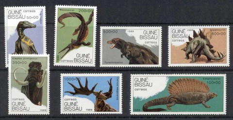 Guinea-Bissau-1989-Prehistoric-Animals