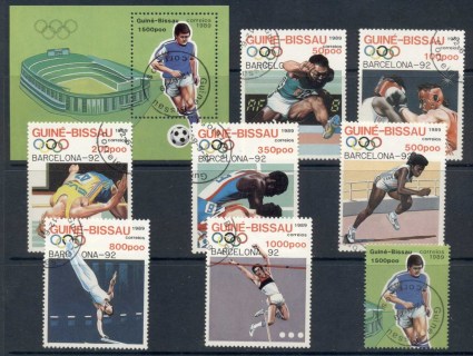 Guinea-Bissau-1989-Summer-Olympics-Barcelona-MS-CTO