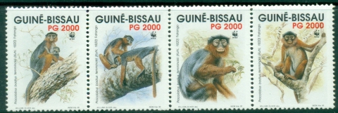 Guinea-Bissau-1992-WWF-Fatango-Monkeys-MUH
