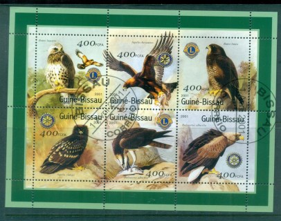 Guinea-Bissau-2001-Birds-of-Prey-MS-CTO