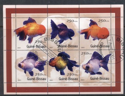 Guinea-Bissau-2001-Goldfish-MS-CTO