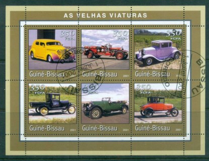 Guinea-Bissau-2001-Vintage-Cars-MS-CTO