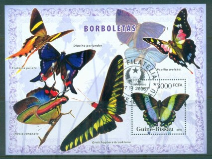 Guinea-Bissau-2006-Butterflies-MS-CTO