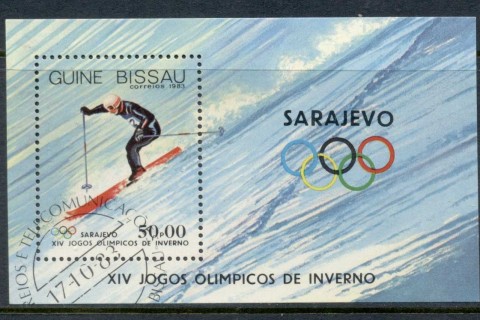 Guinea-Bissau-1983-Winter-Olympics-Sarajevo-MS-CTO
