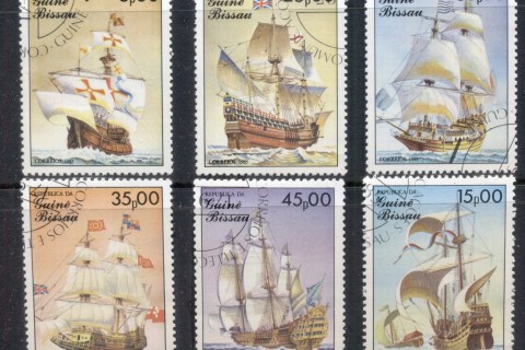 Guinea-Bissau-1985-Sailing-Ships-CTO