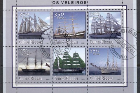 Guinea-Bissau-2001-Sailing-Ships-MS-CTO