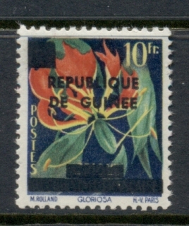 Guinee-1959 Flowers Surch