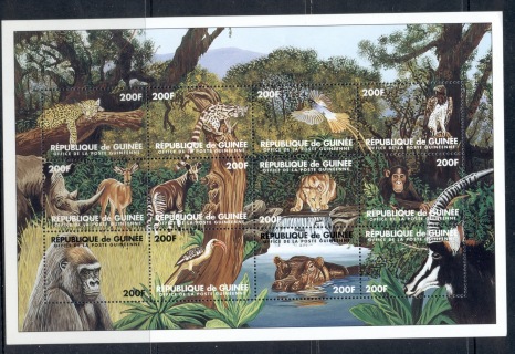 Guinee-1998 Endangered Species MS