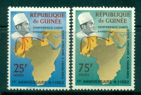 Guinee-1962 Heads of State Conf. Casablanca