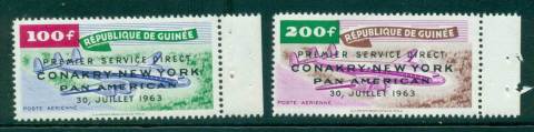 Guinee-1963 Pan Am Opt Conakry-New York