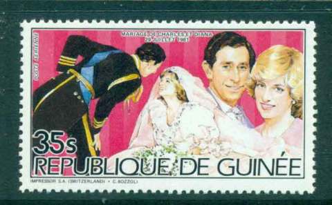 Guinee-1981 Royal Wedding Charles & Diana