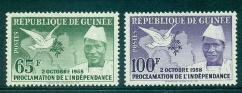 Guinee-1959 60f,100f Independence