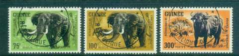 Guinee-1964 African Animals HV 75,100,300f