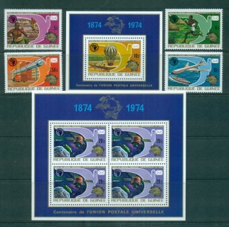 Guinee-1974 UPU Centenary + 2x MS