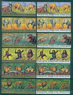 Guinee-1977-Endangered-Animals-12x3-CTO