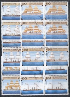 Guinee-1997-Sailing-Ships-blk4-CTO