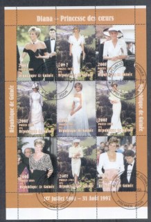 Guinee-1998-Princess-Diana-In-Memoriam-sheetlet-CTO