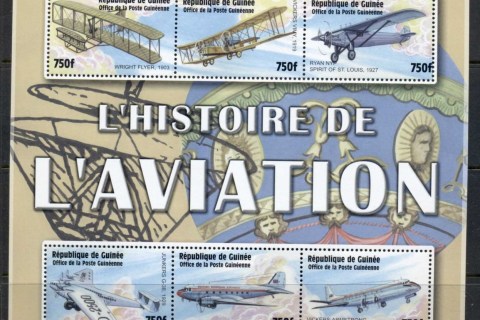 Guinee-2002 History of Aviation Wright Flyer sheetlet