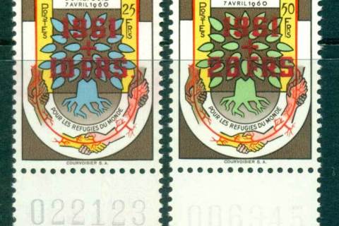 Guinee-1960 World Refugee year Red Opts
