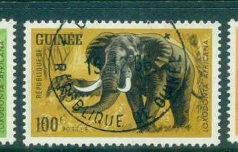 Guinee-1964 African Animals HV 75,100,300f