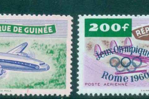 Guinee-1960 Rome Olympics 100f,200f Opt